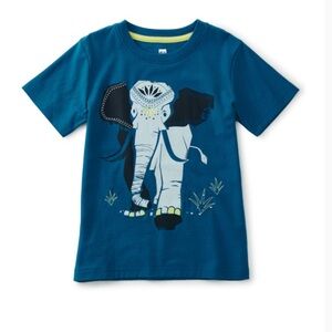 Tea collection Blue Elephant Graphic Kids T-Shirt